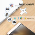 XIAOMI 2TB USB Flash Drive pendrive For iPhone /ipad Usb/Otg 4 in 1 Pen Drive For all iOS External Storage Devices/ cell phone.