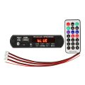Bluetooth MP3 FM Decoder Module 5V 1A USB TF Audio Player Module with LED Display connect to main Amplifier For Car Party Home Theater Sound System Music.