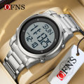 OFNS Metal Electronic Watch LED Display Watch Trend Waterproof Multi functional Men's Watch NS6160-5.