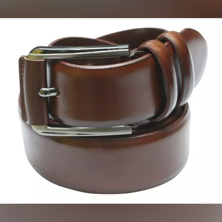Chocolate Leather Formal Belt For Boys - Belt For Men