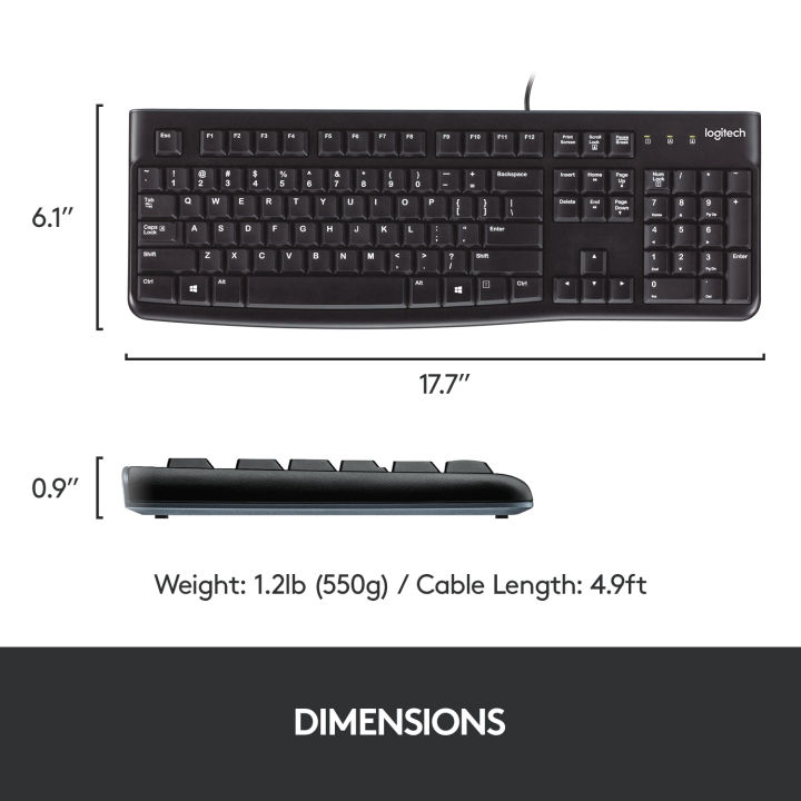 Logitech%20K120%20Wired%20Keyboard%20for%20Windows,%20USB%20Plug-and-Play,%20Full-Size,%20Spill%20Resistant,%20Curved%20Space%20Bar%20PC/Laptop%20-%20Black%20-%20Keyboard%20-%20Keyboard%20-%20Image%207
