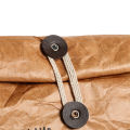 Non Toxic Washable Reusable Durable Picnic Cooler Box Brown Paper Camping Lunch Bag Outdoor Activities Practical Food Storage.