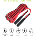 3pcs 6.5 Feet 14AWG SAE to SAE Extension Cable, Quick Disconnect Wire Harness DC Connector Cord Plug. 