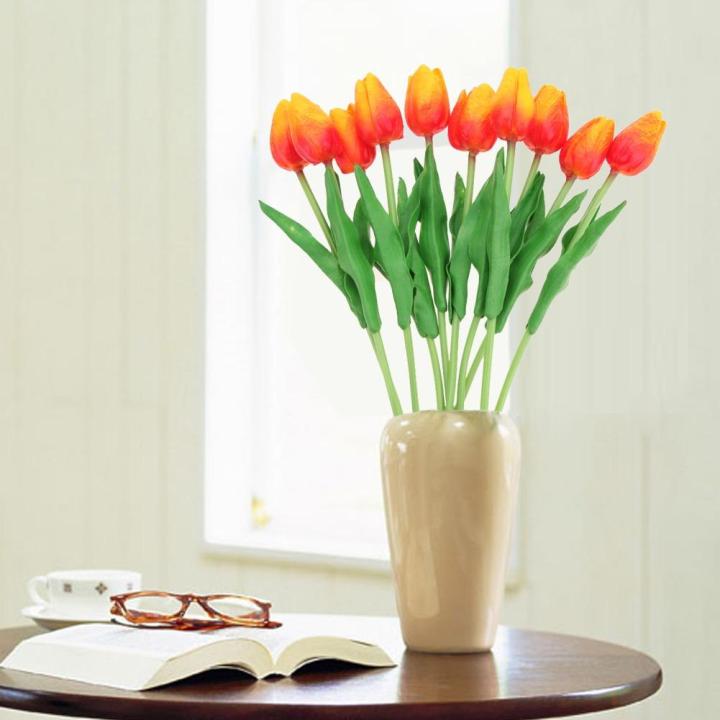 10pcs/lot%20PU%20single%20small%20silk%20Tulips%20Artificial%20Silk%20Tulips%20Flores%20Bouquets%20flowers%20for%20house%20Wedding%20decoration%20cheap%20Flower%20-%20Image%204