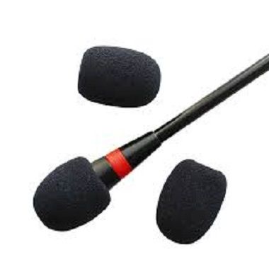 Microphone Windscreen Sponge Cover Mic Foam Cap for Gooseneck Meeting Mic Black 1 pices