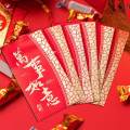 6 Pieces Chinese New Year Red Envelopes Decorative Lucky Money Envelopes for Festivals Wedding.
