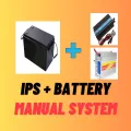 IPS + 180ah Battery (Manual system) 180AH Dry Battery with 12 v charger and IPS machine. 