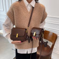 Korean version small square bag niche vintage crossbody bag bag women's 2023 new texture fashion fashion commuter shoulder bag. 
