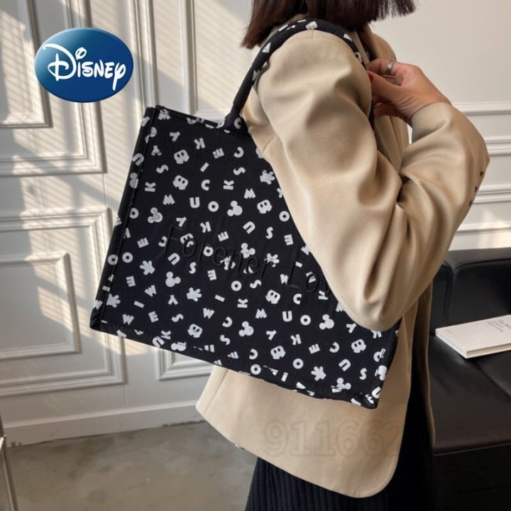 Disney%20Mickey%20New%20Women's%20Handbag%20Luxury%20Brand%20Fashion%20Women's%20Bag%20Cartoon%20Embroidery%20Large%20Capacity%20Travel%20Storage%20Handbag%20-%20Image%203