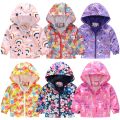 windbreaker for girls Children's jacket Child coat unicorn rainbow spring summer jacket girl baby clothes thin waterproof 2-7T.