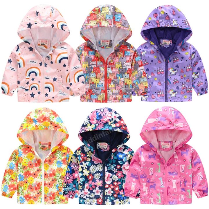 windbreaker%20for%20girls%20Children's%20jacket%20Child%20coat%20unicorn%20rainbow%20spring%20summer%20jacket%20girl%20baby%20clothes%20thin%20waterproof%202-7T%20-%20Image%203