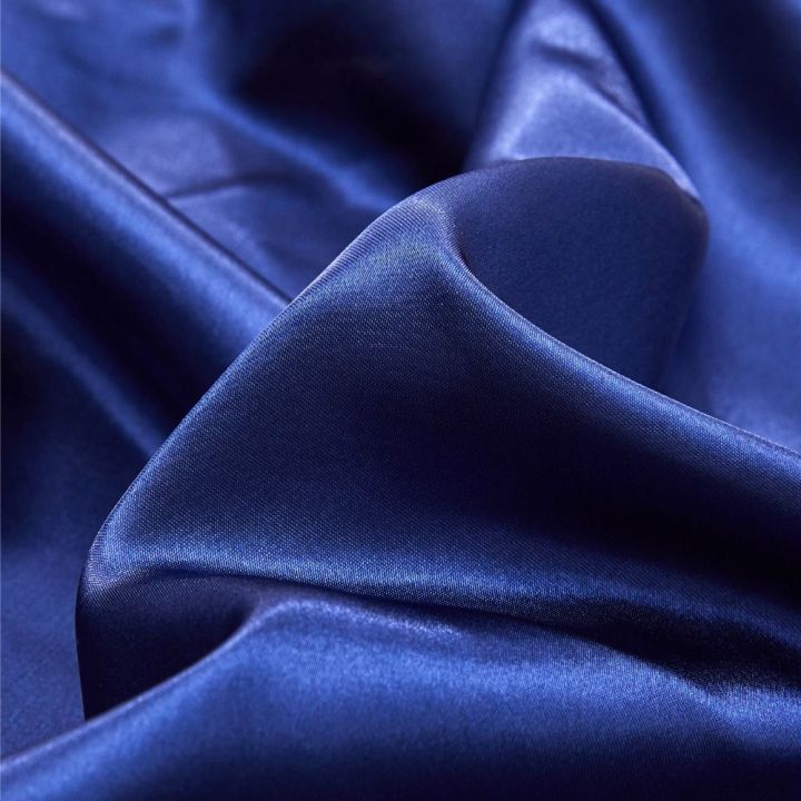 2pcs%20Comfortable%20Solid%20Color%20Silk%20Elastic%20Pillow%20Case%20Satin%20Silk%20Skin%20Friendly%20Sleeping%20Pillowcase%20Soft%20Pillow%20Cover%20Household%20-%20Image%203