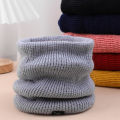 【Atoztide Store】Winter Ring Scarf Plush Knitted Neck Scarves Outdoor Woolen Yarn Soft Muffler. 