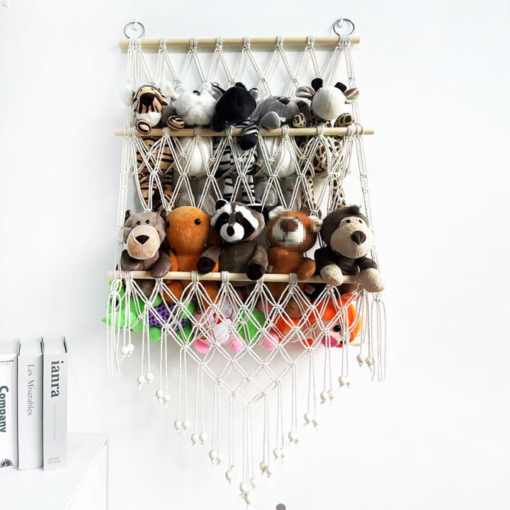 GC%20Stuffed%20Animal%20Storage%20Hammock%202-layer%20Wood%20Plush%20Toys%20Holder%20Hanging%20Toy%20Organizer%20For%20Nursery%20Play%20Room%20Bedroom%20-%20Image%206