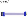 CHIPAL PCI-E 1X To 1X Flexible Ribbon Extension Cable PCI Express PCIE Riser Card Converter Extender For Graphics Card. 
