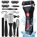 Electric Foot File Grinder Callus Remover Hard Cracked Dead Dry Skin Removal Feet Pedicure Tools Rechargeable Foot Care Tool.