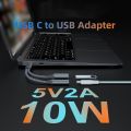 USB C To USB OTG Adapter 2 In 1 USB-C Splitter With Charging Type C OTG And USB A Female Port Converters Cale For Phone.