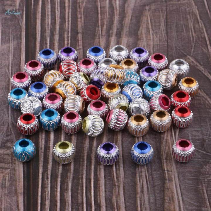 50Pcs%20Charm%20Bead%20European%20Carved%20Spacer%20Beads%20For%20Jewelry%20Bracelet%20Findings%20-%20Image%204