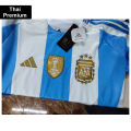 Thai premium Argentina Copa America Jersey 2024 half sleeve jersey for man. 