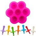 Reu DIY Ice Cream Silicone Molds Home Trays Popsicle Maker Ice Cube Molds For Home Freezer With Free Sticks Kitchen Tools. 