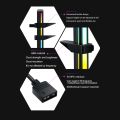 Graphics Card Bracket Anti-Bending Support Frame Support 3 Pin ARGB Motherboard Light Synchronous Black. 