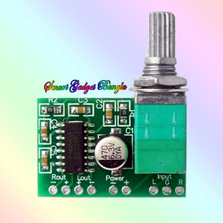 PAM8403%205V%20Power%20Audio%20Amplifier%20Board%20with%20Volume%202%20Channel%203W%20Volume%20Control%20Module%20-%20Image%203