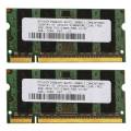 2X 2GB DDR2 RAM Memory 667Mhz PC2 5300 Laptop Ram Memoria 1.8V 200PIN SODIMM for Intel AMD. 