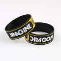 【Beiver Jewelry Store 】Imagine Dragon Silicone Rubber Bracelet Music Lover Trendy Bracelet for Men.