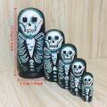 5pcs Wooden Russian Nesting Dolls Matryoshka Toys Gift For Girls Kids.