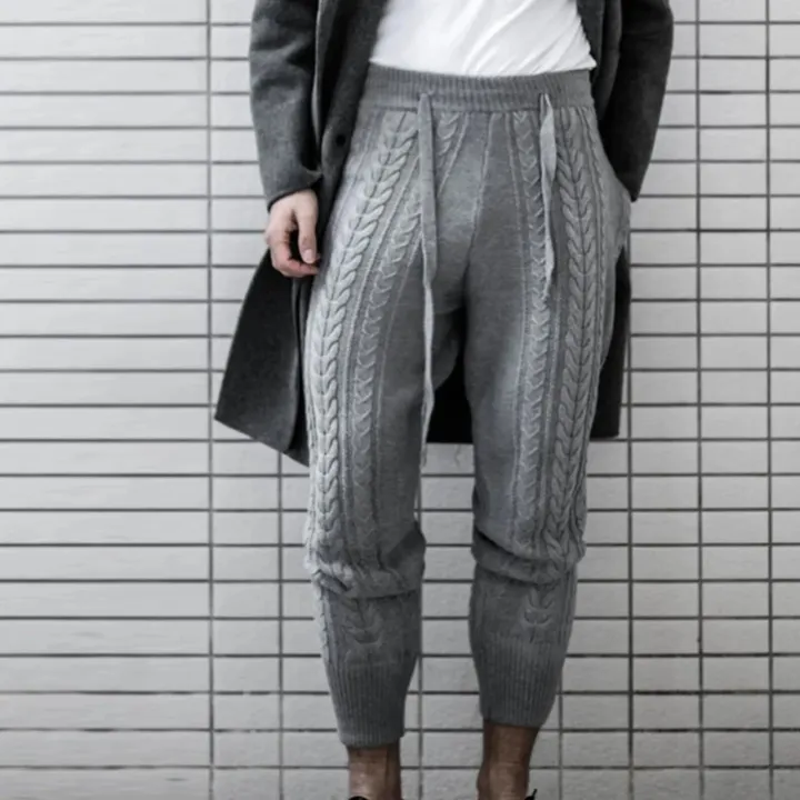 Men%20Knitted%20Trousers%20Pants%20Slim%20Fashion%20Male%20Ankle-Length%20Pants%20Drawstring%20Solid%20Color%20Pencil%20Autumn%20Winter%20Warm%20Woollen%20Trouser%20-%20Image%203