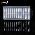 Monja 1Piece Full Cover Extension Acrylic False Nail Tips 5 Styles Transparent French Nail Tip Manicure Tool. 