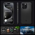 Spigen Mag Armor MagFit Designed For Iphone 11 12 13 14 15 Pro Max Case Military-Grade Protection Compatible with MagSafe. 