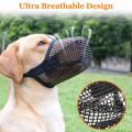Comfortable Mesh Dog Muzzle Portable Prevent Biting Adjustable Strap Pet mask Soft Fabric Barking and Chewing Dog mouthpiece. 