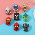 Cute Marvel Superhero The Avengers Keychains Creative Pendant Key Holder Fashion Accessories.