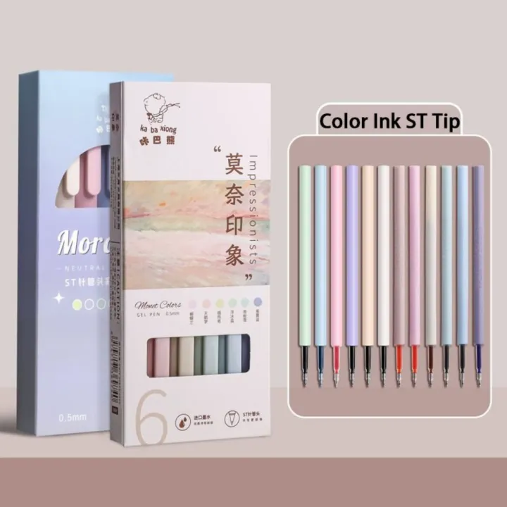 6Pcs/Set%20Cute%20Morandi%20Gel%20Pen%20Set%20Retro%200.5mm%20Color%20Signature%20Pen%20Student%20Writing%20Ink%20Pen%20Ballpoint%20Pen%20School%20Office%20Stationery%20-%20Image%204