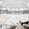 Light up life 3pcs 16'' White Round Paper Lantern lanterns Party Wedding Banquet Event Decora. 