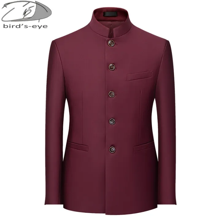 6Color%20Men's%20Solid%20Color%20Stand%20Collar%20Suit%20Chinese%20Style%20Slim%20Fit%20Blazer%20Male%20ZhongShan%20Suit%20Jacket%20Chinese%20Tunic%20Suit%20one%20Piece%20-%20Image%202