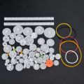 DIY Robot Gear, Plastic Gear Set, 75pcs Home for Toy Indoors Motor. 