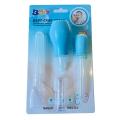 4 Pcs Kit Baby Health Care Set (Nose Cleaner, Dropper, Finger Brush, Medi Spoon) - Color as per stock. 