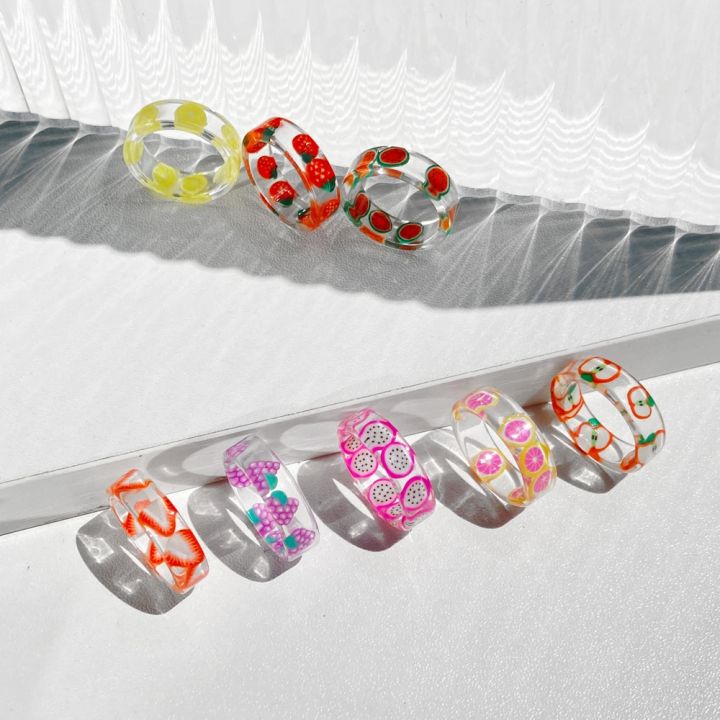 8%20Style%20Transparent%20Colorful%20Fashion%20Resin%20Fruit%20Ring%20Set%20Sweet%20Temperament%20Acrylic%20Rings%20for%20Women%20Party%20Jewelry%20Friends%20Gift%20-%20Image%205