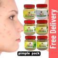 Pimple Pack=Multani+Sankha+Kasturi+Podina+Thankuni+Neem Pata=6pcs - Face Mask - Face Mask. 