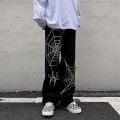 Streetwear Y2k Pants Anime Sweatpants Male Wide Leg Oversize Pants Men Techwear Baggy Straight Trousers 2023 New.