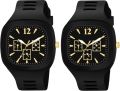 Welcome Fashion BD® Premium Square 8 Colours Multi DIAL Strap Analog Silicon Strap ADDI Stylish Designer Analog Watch Combo for Boys Mens Pack of 2. 