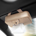 LI Car Tissue Holder PU Leather Backseat Tissue Case With Adjustable Strap Wipes Dispenser Interior Parts. 