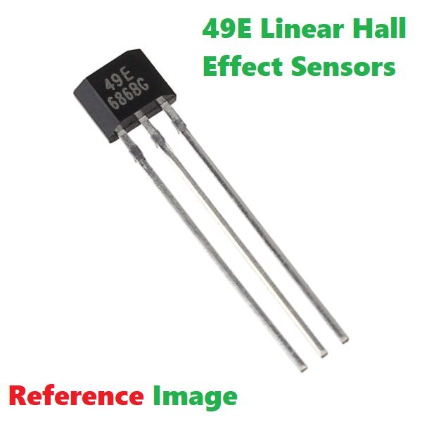 A CLASS 49E Hall Sensor S49E OH49E SS49E Linear Hall Effect Sensors TO-92 3 Pins Leads Sensor Element Switch Hall Sensor 49E