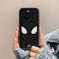 Cartoon Cool Spider-Man Eyes Case Compatible For IPhone 7Plus 13 15 14 12 11 Pro Max 8 6 7 6S Plus X XR XS MAX SE 2020 Fashion Brand Marvel Couples Angel Eyes Shockproof Soft Case.