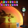 Sunset Lamp 16 color with Remote/ Rainbow Lamp for Photo shoot and background lighting - Ring Light - Ring Light. 
