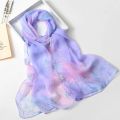 RUNMEIFA 2023 New Fashion Spring/Summer Women Floral Printing Beach Silk Scarf Shawls Female Long Wraps Beach Sunscreen Hijab. 