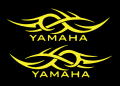 Yamaha Flame Design Sticker for bike.