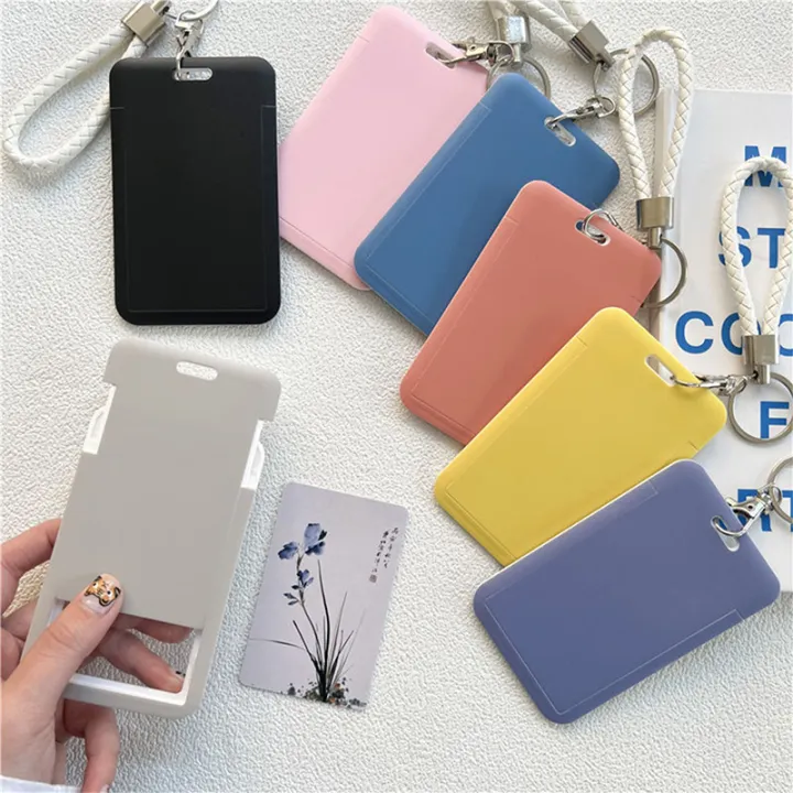 1PC%20Bus%20ID%20Card%20Protective%20Cover%20Case%20Keyring%20Card%20INS%20Solid%20Campus%20Access%20Door%20Credit%20Card%20Holder%20Conbo%20-%20Image%203